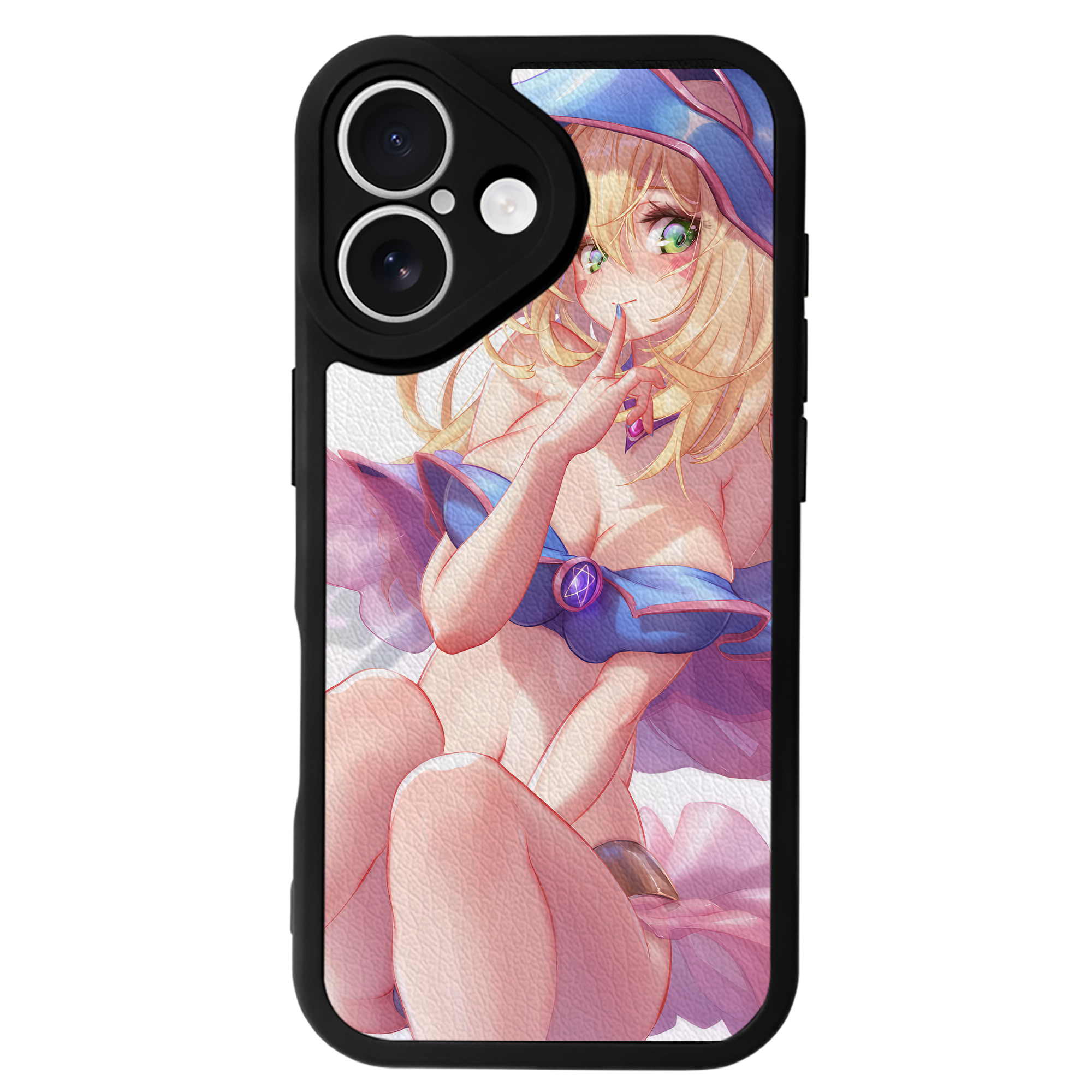（画像用） 遊☆戯☆王 Yu-Gi-Oh! 【iPhone 16シリーズ対応】シリコンスマホケース（レザー調） 材質：シリコン